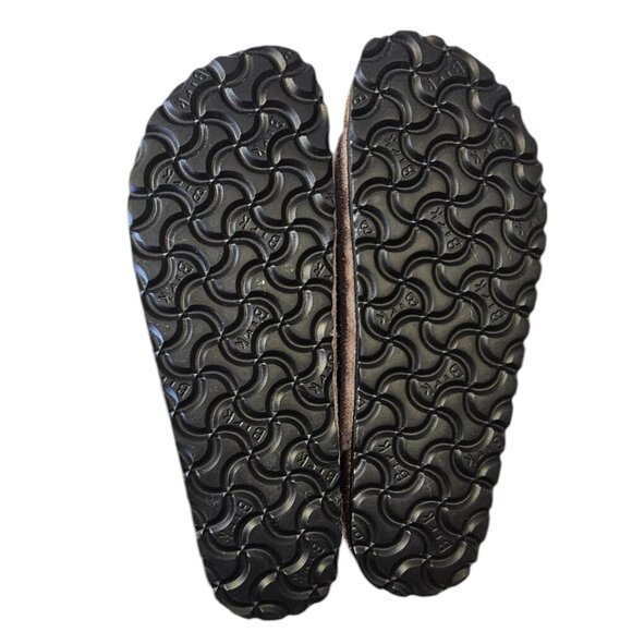 Birkenstock Womens Milano Shearling Sandals, Faded Purple, Narrow,Suede, 37 / 6 - Picture 3 of 8